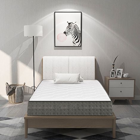 Colchón 90x190cm - Grosor 20 cm - Colchón viscoelástico para adultos y niños - Zonas de confort viscoelásticas adaptables (1/5)