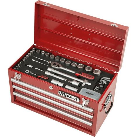 KS TOOLS  1/4"+1/2" Juego  de herramientas  100 pzas.  - 911.0100 (1/4)