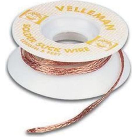Tresse A Dessouder - 2 mm - 1.5 M - Pour Retrait De Soudures Electroniques - Lot De 1