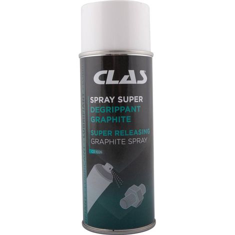 Spray super dégrippant graphite 400ml - CO 1026 - CLAS Equipements (1/2)
