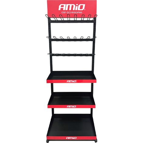 Expositor con estantes y ganchos amio-04803 (1/4)