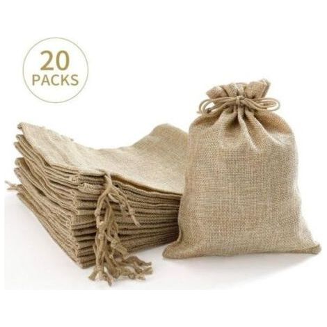 20 pieces jute bags Jute bags 15 x 20 cm bags for Advent calendars jewelry guest gifts and crafts jute bags fabric bags - Christmas WELLNGS (1/4)