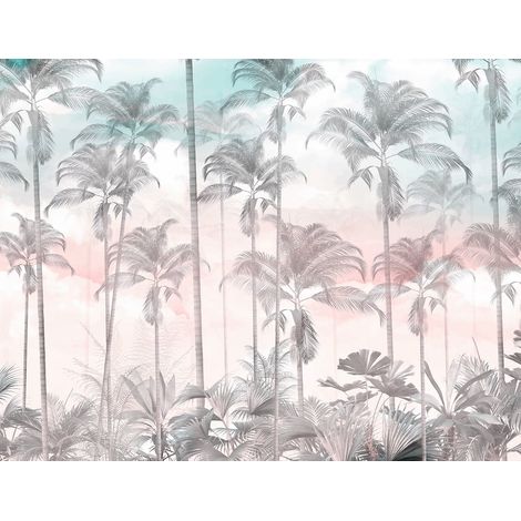 Papier peint panoramique - Forêt Tropicale - 130 cm x 101 cm (1/2)