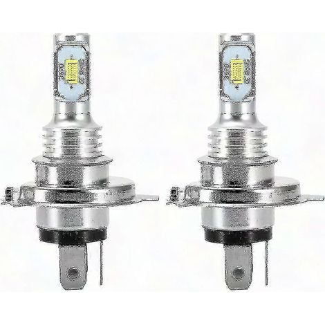 2x H4 9003 HB2 6000K Superhelle weiße CSP LED-Scheinwerferlampen-Kit mit Dual-Abblend-/Fernlicht und Canbus (1/5)
