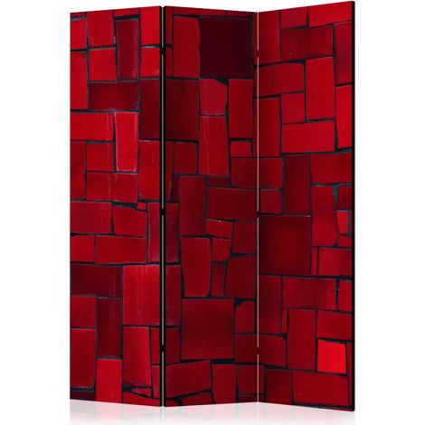 Paravent 3 Volets "Red Imagination" 135x172cm (1/2)