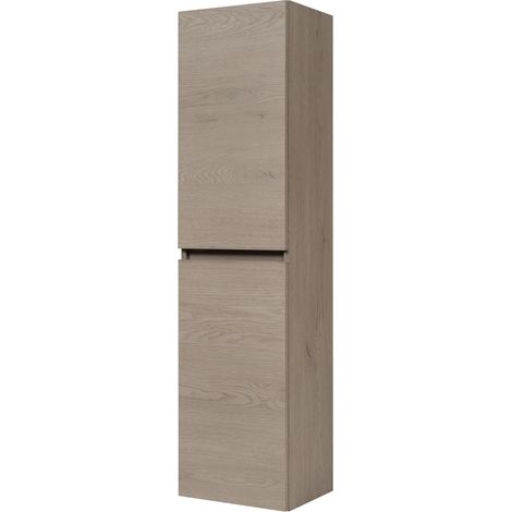Mobiletto da bagno, Colore: Rovere Scuro, 35 x 136 x 27 cm (1/5)