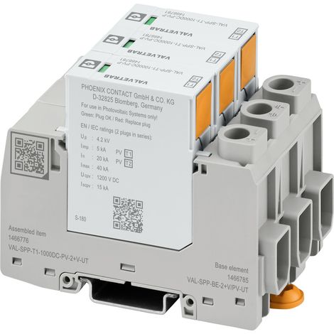 Überspannungsableiter Phoenix Contact val-spp-t1-1000dc-pv-2+v-ut DIN-Schiene 1000 V DC