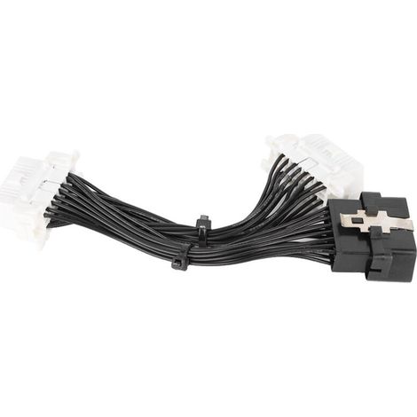 Splitter OBD2 pour Voiture – Design Ergonomique et Robuste en Plastique ABS Haute Résistance, Idéal pour Diagnostic Auto