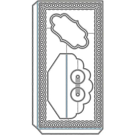 Matrices de découpe en métal pour enveloppes, pochoirs, modèles de cartes et de scrapbooking à faire soi-même (1/4)