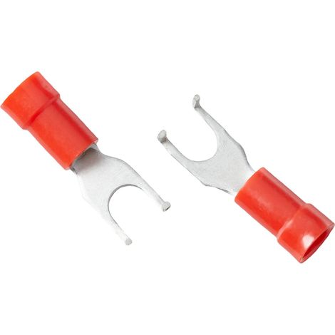 Elpress 400100084 plug-in Preaislado, driver forcelle sezione di punte a 90 °, 0.5 – 1.5 mm², 4.3 (m-4) di diametro Embornado, 7.5 larghezza, 100 pacchetto, rosso (1/3)