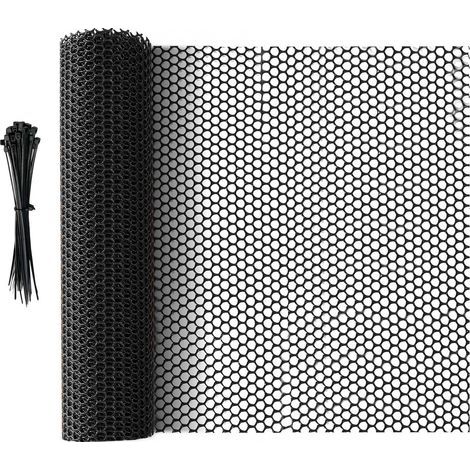 Filet de clôture en plastique - 40 cm x 3 m - Filet pour poules - Filet pour chats - Clôture pour chiens - Filet pour oiseaux - Filet de protection antichute pour animaux - Filet de jardin - Filet en (1/5)