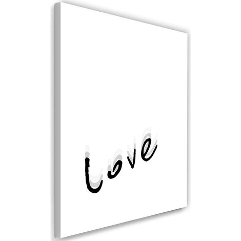 Tableau sur toile Amour Love Inscription typographique 40x60 (1/5)
