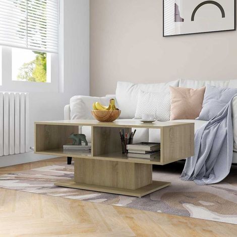 806825 vidaXL Coffee Table Sonoma Oak 103,5x50x44,5 cm Engineered Wood (1/5)