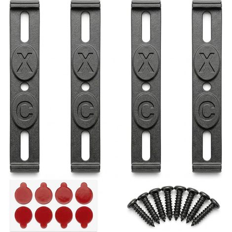 Fixation Plaque Immatriculation Invisible et Stable, Support sans Cadre Noir Mat Anti-Bruit avec 8 Vis de Montage, 4 Pièces Porte Plaque Résistant aux Intempéries et Lavage Haute Pression (1/5)