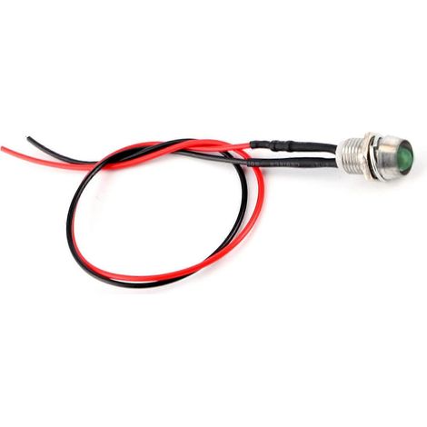 Lot de 4 panneaux lumineux LED 12 V 8 mm verts pour voiture/camionnette