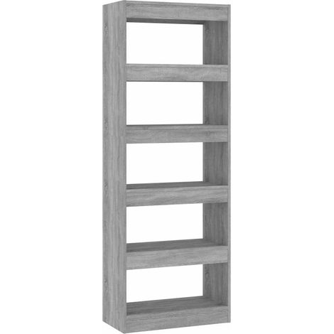 Maison Exclusive - Bücherregal/Raumteiler Betongrau 60x30x166 cm (1/5)