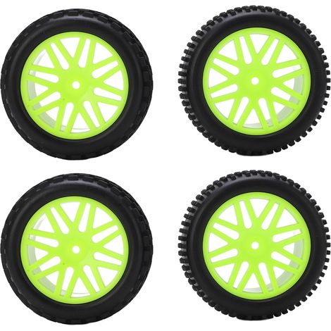 86 mm V-förmige Gummireifen für WLToys 144001, 124018, 124019, 12428, 1/10 RC-Car-Teile, grün (1/5)