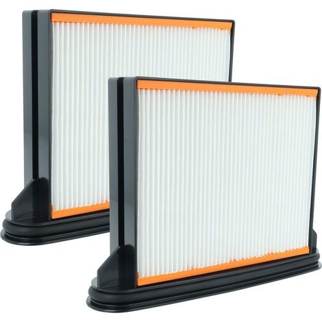 2x filtre compatible avec Romus Vacrom aspirateur - filtre à eau/à plis plats/HEPA noir / blanc / gris (1/5)