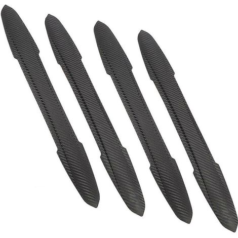 Bande de protection de pare-chocs en 4 parties, aspect fibre de carbone, 43 cm de long, résistante aux rayures, garniture de pare-chocs (1/5)