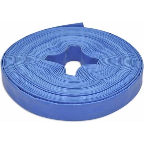 Tuyau d’arrosage 25 m – Bleu – 1 pouce – Plat – Polyester/PVC – Pression 3 bars (1/5)