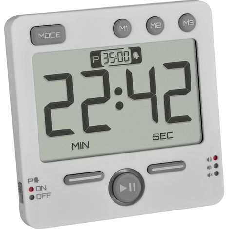 TFA Dostmann 99HOURS Timer Weiß digital (1/3)