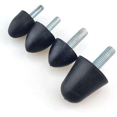 4 pièces M6 M8 Filetage mâle conique, douille d'amortisseur en (1/2)
