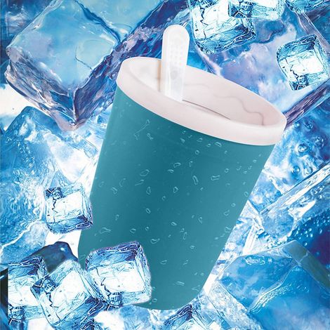 JANMIR-Gobelet à smoothie avec bol mélangeur pour smoothies et sorbetière intégrés - 200 ml, bleu ciel (1/5)