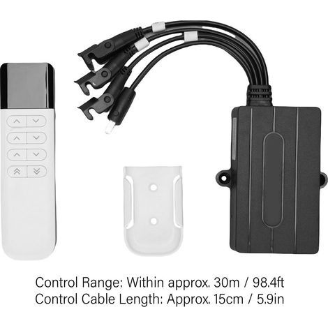 Ortviai Télécommande sans fil pour canapé relevable électrique 2,4 GHz – Contrôle intelligent d’un moteur, jusqu’à 3 canapés (1/4)