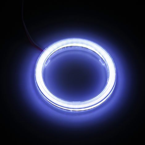 80-mm-LED-Scheinwerfer mit Angel Rings für Auto und Motorrad, Tagfahrlicht (COB), 2er-Set (1/3)