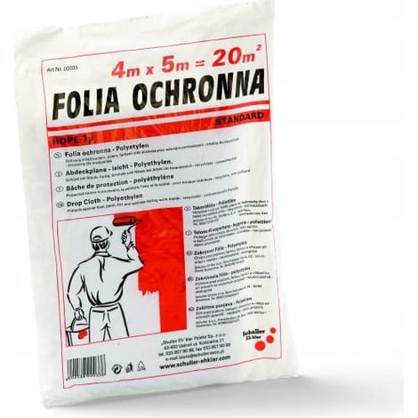 Protección schuller-eh-klar polyethylene 7 micras 4x5 m