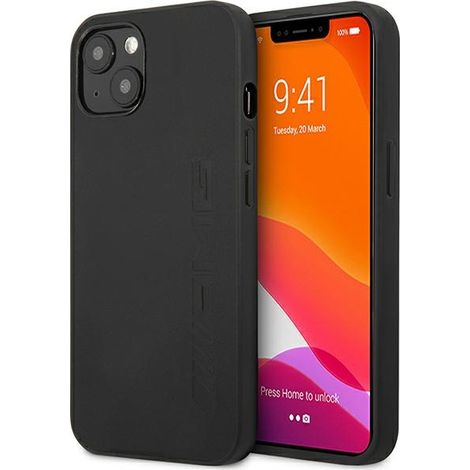 Custodia in pelle AMG nera per iPhone 14 Plus (1/5)