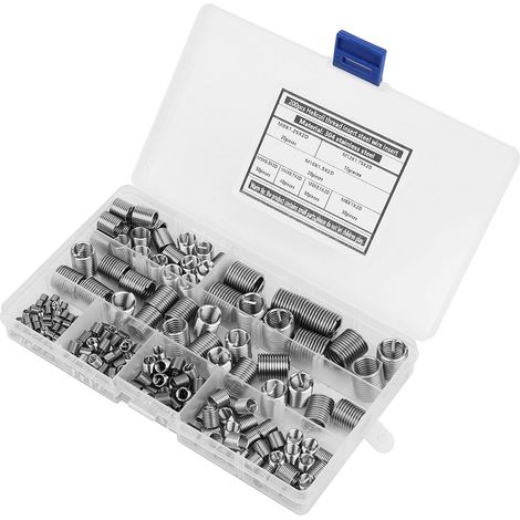 Lot de 200 inserts filetés en acier inoxydable 304, filetage intérieur M3-M12
