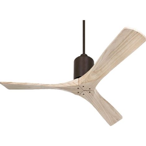 Ventilador de Techo Silencioso con Aspas de Madera (1/2)