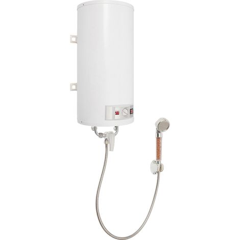 2000W Chauffe-eau électrique mural, ballon d'eau chaude électrique à accumulation - Blanc, capacité de 50 L, 0,7 MPa (1/5)