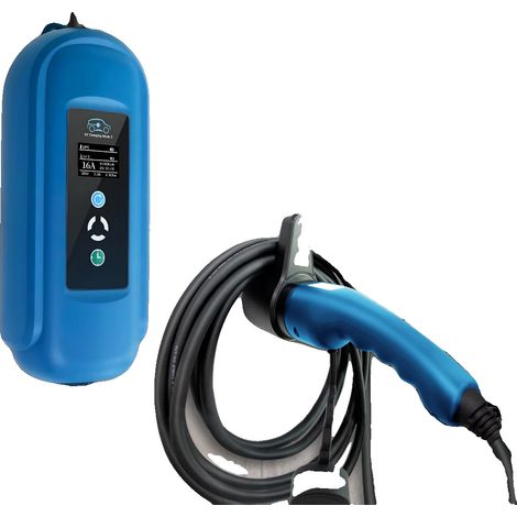 Chargeur Portable EV, Courant Ajustable, Résistant aux Intempéries, 11KW Type 2 Total 5M, TYPE2 (1/5)