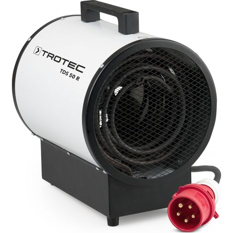 Trotec – Chauffage soufflant électrique 9 kW – Thermostat intégré pour chaleur constante – Pour chantiers humides et espaces confinés - TDS 50 R