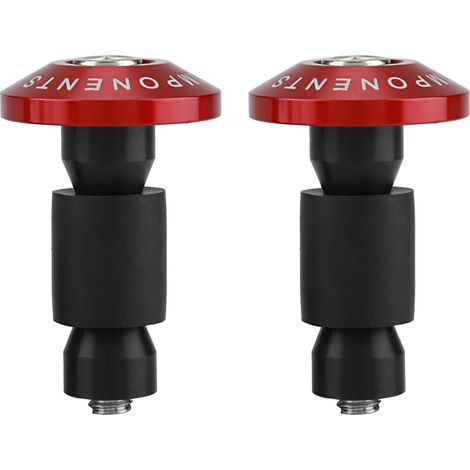 Poignée moto 22mm 7/8inch embouts de guidon bouchons glissière rouge pour course ATV tout-terrain (1/5)