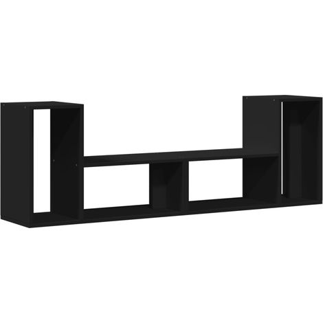 Mobile TV multimediale scaffale per televisione credenza televisione sala da pranzo soggiorno camera da letto 2 pezzi 75 x 30 x 50 cm legno composito nero 020028558