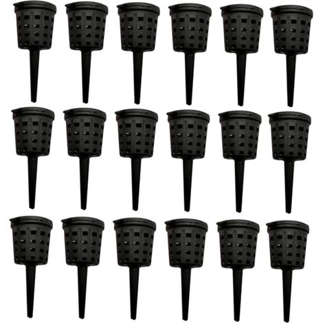 Panier à plantes réutilisable Beaupretty en plastique noir avec couvercle, idéal (1/5)
