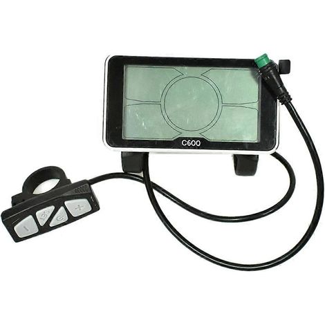Protocollo 5S 24V 36V 48V Display LCD C600 da 4 pollici con connettore impermeabile per bicicletta elettrica. (1/5)