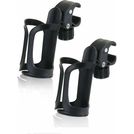 Lot de 2 Porte Bidons, Porte-Bidon Réglable,Porte-Gobelet de Vélo,Porte-Boîteilles Poussette,360 Degrés Rotatif Porte-Bidon pour Poussettes, Vélo de Montagne, Fauteuil Roulant-Fei Yu