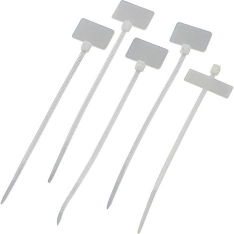 Marcatore conduttore, superficie per l'etichettatura: 20 x 13 mm naturale 539848, 100 pz.
