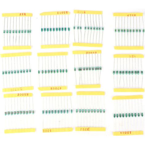 Zerodis 12 Types D'inducteur de Cycle de Couleur avec Une Bonne durabilité 1/4 w Inductions électriques de 120 Pc pour -Les Amoureux. (1/5)