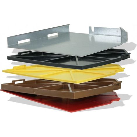 Bepo DistaClip Set 4 Distanzplatten 2 4 6 10 mm Montagefräse FFS151SE 151E