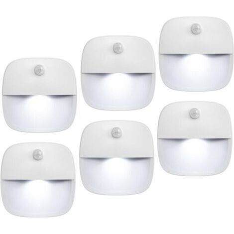 (Version améliorée) Lampe à détecteur de mouvement, veilleuse LED sans fil alimentée par batterie, applique murale, éclair