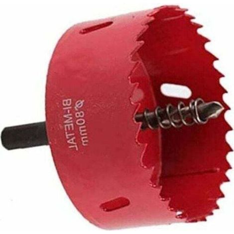 Kit de forets pour scie cloche 80 mm, robuste M42 HSS foret trou Cutter scies cloches pour bois aluminium fer tôle tuyau plastique,350g