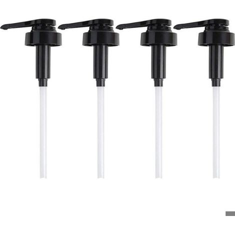 4 Pièces Distributeur Sirop Pompe Buse de Bouteille de Sirop Pompe de Rechange Cap Bouteille de sirop Buse pour Bouteille de Jus D (1/5)