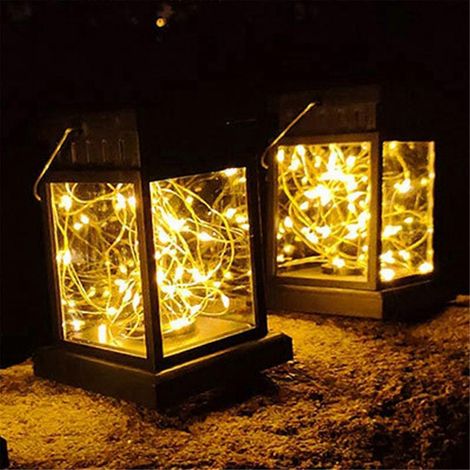 Lampes décoratives solaires Star Palace, petites lampes suspendues portables, lumière chaude - (1/5)