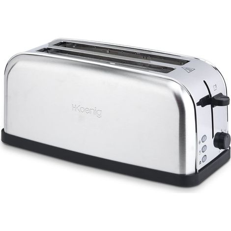 Tostadora 2 Ranuras HKoenig TOAS28 Largas Y Anchas, 1500 W, 7 Niveles.