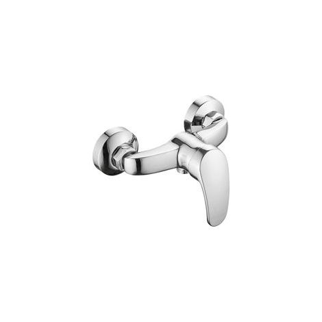 Mitigeur Douche Chromé Robinet de Baignoire Mural, Design Élégant avec Raccord G1/2 pour Flexible
